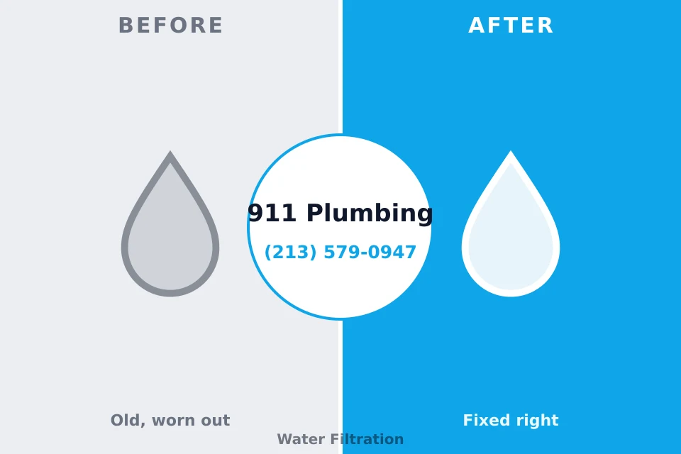 Before and after: plumbing company Antioch, IL